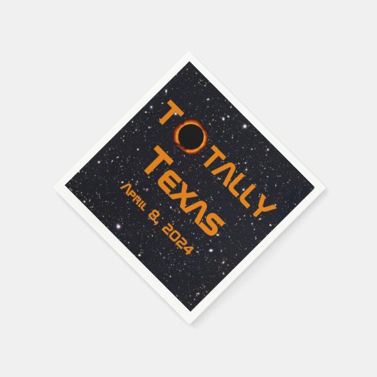 Serviette En Papier Totalement Texas 2024 Solar Eclipse (Coin)
