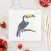Serviette En Papier Toucan, oiseau tropical (En situation)