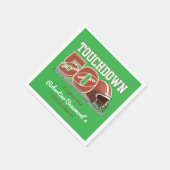 Serviette En Papier Touchdown Fifty Funny Football 50e anniversaire (Coin)