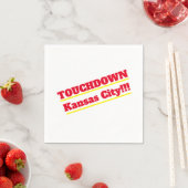 Serviette En Papier Touchdown Kansas City Cocktail Napkins (En situation)