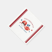 Serviette En Papier Touchdowns et minuscules orteils, baby shower de f (Coin)
