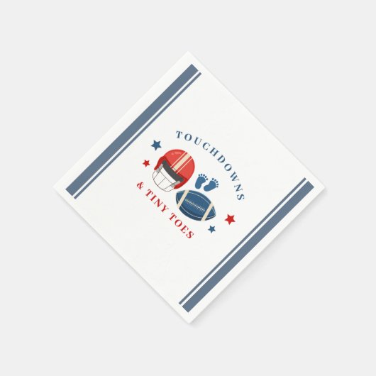 Serviette En Papier Touchdowns et minuscules orteils, baby shower de f (Coin)