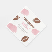 Serviette En Papier Touchdowns ou Tutus Genre Reveal (Coin)