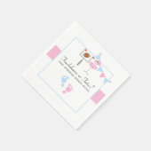 Serviette En Papier Touchdowns ou Tutus Genre Reveal Party (Coin)