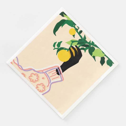 Serviette En Papier Touche Citrus (Coin)