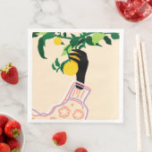 Serviette En Papier Touche Citrus (En situation)