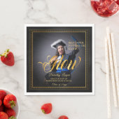 Serviette En Papier Touche d'or Glow your future. (En situation)