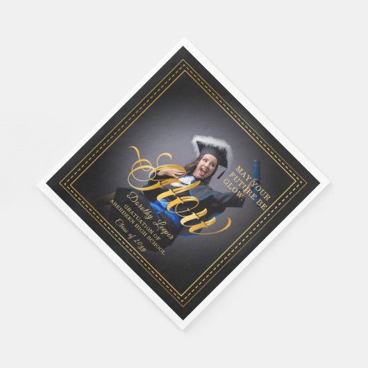 Serviette En Papier Touche d'or Glow your future. (Coin)