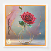 Serviette En Papier "Touche or délicate" (Devant)