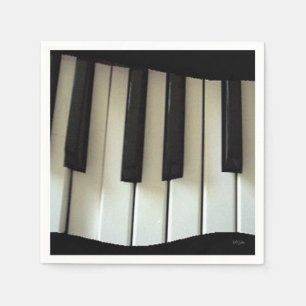 Serviette En Papier Touches clavier/piano