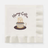 Serviette En Papier Toujours Café Diffusant Hot Cup De Café (Devant)