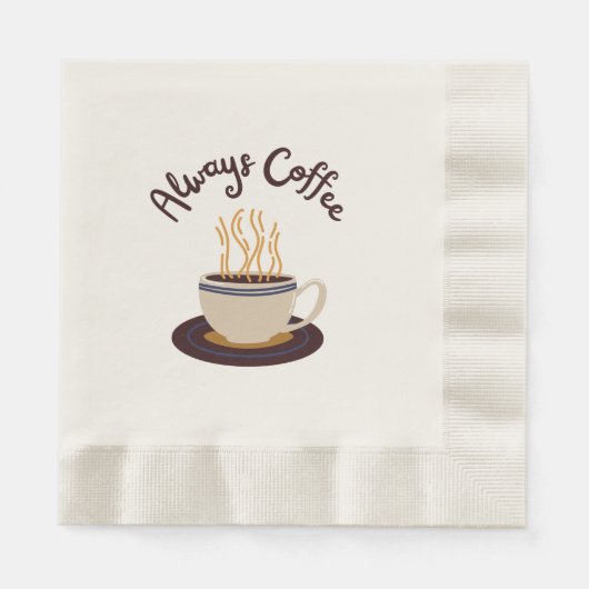 Serviette En Papier Toujours Café Diffusant Hot Cup De Café (Devant)
