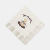 Serviette En Papier Toujours Café Diffusant Hot Cup De Café (Coin)
