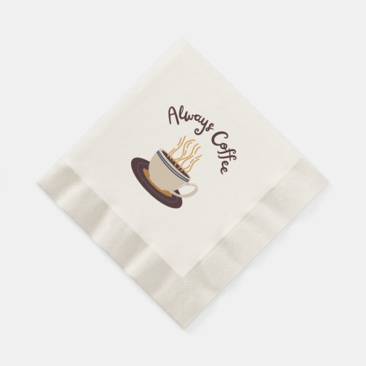Serviette En Papier Toujours Café Diffusant Hot Cup De Café (Coin)