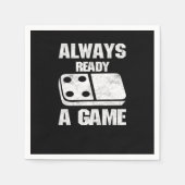 Serviette En Papier Toujours Prêt Dominos Carreaux Puzzler Jeu Cadeau (Devant)