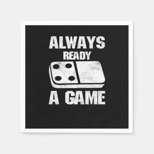 Serviette En Papier Toujours Prêt Dominos Carreaux Puzzler Jeu Cadeau (Devant)