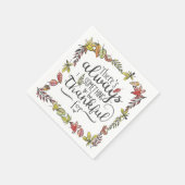 Serviette En Papier Toujours Quelque Chose À Remercier Pour | Serviett (Coin)