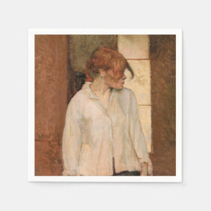 Serviette En Papier Toulouse-Lautrec - A Montrouge, Rosa La Rouge