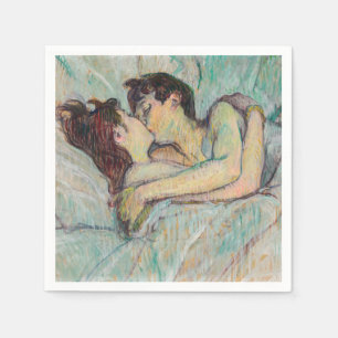 Serviette En Papier Toulouse-Lautrec - Au lit : Le baiser