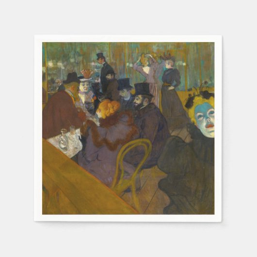 Serviette En Papier Toulouse-Lautrec - Au Rouge (Devant)