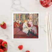 Serviette En Papier Toulouse-Lautrec - Au Salon, rue des Moulins (En situation)