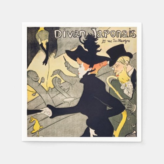 Serviette En Papier Toulouse-Lautrec - Divan Japonais (Devant)