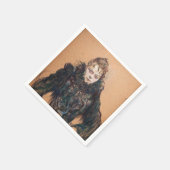 Serviette En Papier Toulouse-Lautrec - Femme avec un Boa Noir (Coin)