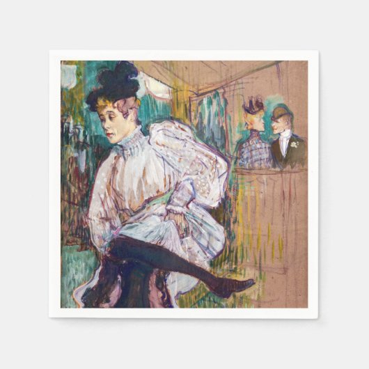 Serviette En Papier Toulouse-Lautrec - Jane Avril Dancing (Devant)