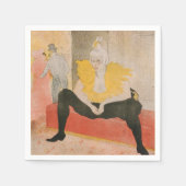 Serviette En Papier Toulouse-Lautrec - Mademoiselle Cha-u-kao Siège (Devant)