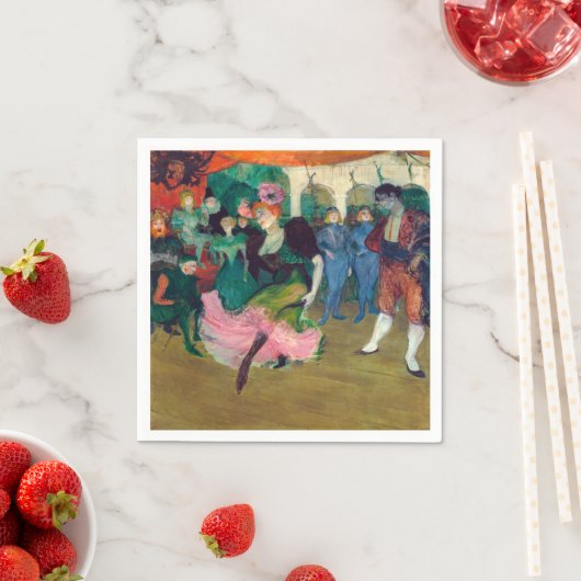 Serviette En Papier Toulouse-Lautrec - Marcelle Lender, Danse Bolero (En situation)