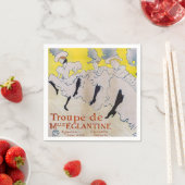 Serviette En Papier Toulouse-Lautrec - Troupe de Mlle Eglantine (En situation)