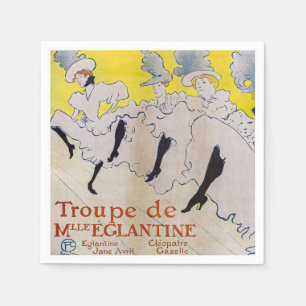 Serviette En Papier Toulouse-Lautrec - Troupe de Mlle Eglantine