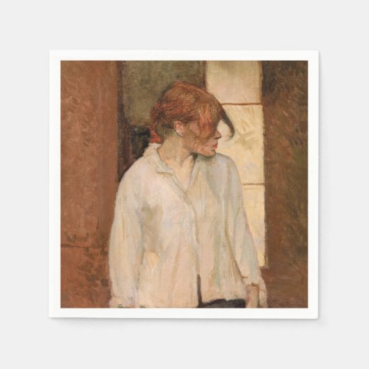 Serviette En Papier Toulouse-Lautrec - Un Montrouge, Rosa La Rouge (Devant)