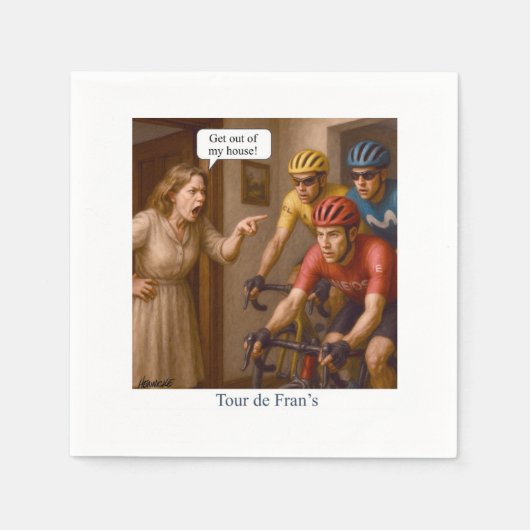 Serviette En Papier Tour de France (Devant)
