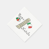 Serviette En Papier Tour de Pise de Buon Natale (Coin)