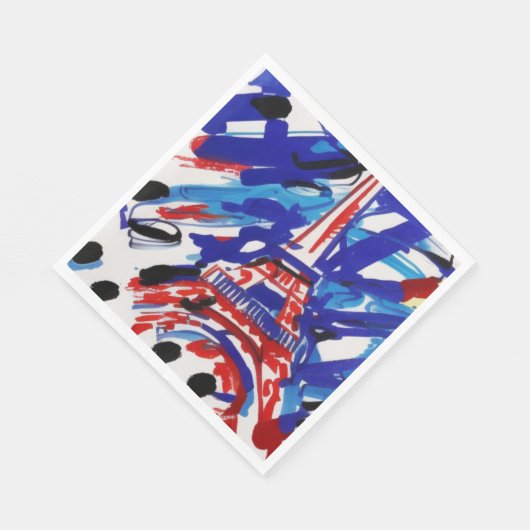 Serviette En Papier Tour Eiffel (Coin)