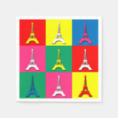 Serviette En Papier Tour Eiffel (Devant)
