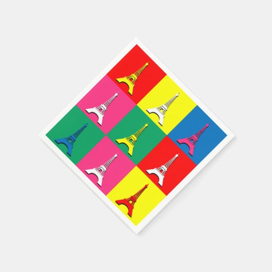 Serviette En Papier Tour Eiffel (Coin)