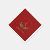 Serviette En Papier Tour Eiffel Joyeux Noel (Coin)