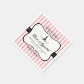 Serviette En Papier Tour Eiffel Paris | FÊTE DES MARIÉES (Coin)