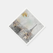 Serviette En Papier Tour Eiffel. Paris, France (Coin)