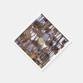 Serviette En Papier Tour Eiffel. Paris. France. Serviettes de table (Coin)