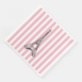 Serviette En Papier Tour Eiffel Paris Papier (Coin)
