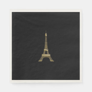 Serviette En Papier Tour Eiffel Paris Papier à thème