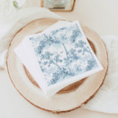 Serviette En Papier Tour Toile de Jouy Eiffel Chinoiserie parisienne