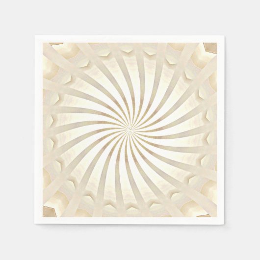 Serviette En Papier Tourbillon Crème Beige (Devant)