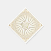 Serviette En Papier Tourbillon Crème Beige (Coin)