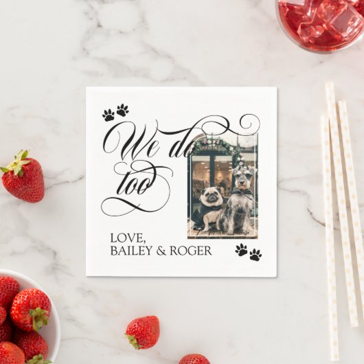 Serviette En Papier Tourbillonnant Nous faisons trop Chien Photo & Paw (En situation)