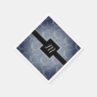 Serviette En Papier Tourbillons de monogramme