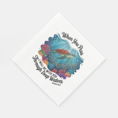 Serviette En Papier Tourle Quand Vous Traversez Des Eaux Profondes (Coin)